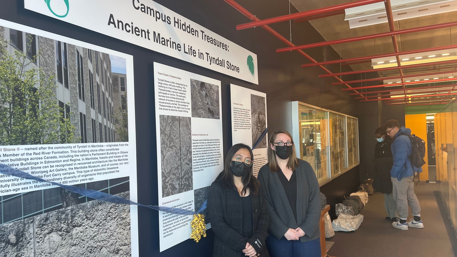 Gjana with Dr. Kirstin Brink at the unveiling event
